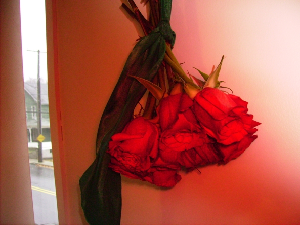 drying roses